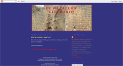 Desktop Screenshot of elbatallonliterario.blogspot.com