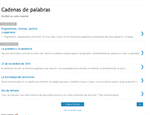 Tablet Screenshot of cadenasdepalabras.blogspot.com