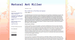 Desktop Screenshot of natural-ant-killer.blogspot.com