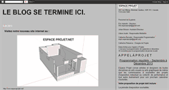 Desktop Screenshot of espace-projet.blogspot.com