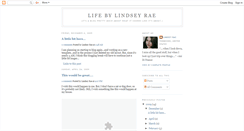 Desktop Screenshot of lifebylindseyrae.blogspot.com