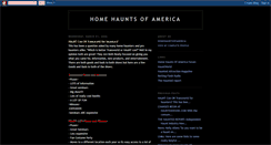 Desktop Screenshot of homehauntsofamerica.blogspot.com