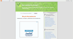 Desktop Screenshot of mercadotecniactual.blogspot.com