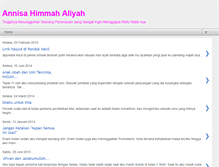 Tablet Screenshot of annisahimmahaliyah.blogspot.com