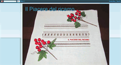 Desktop Screenshot of piaceredelricamo.blogspot.com