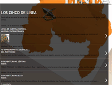 Tablet Screenshot of loscincodelinea.blogspot.com