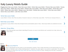 Tablet Screenshot of italyluxuryhotelsguide.blogspot.com