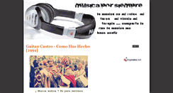 Desktop Screenshot of musica-por-siempre.blogspot.com