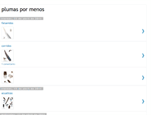 Tablet Screenshot of plumasymas.blogspot.com