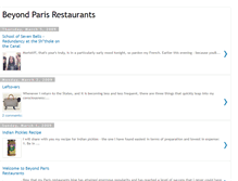 Tablet Screenshot of beyondparisrestaurants.blogspot.com