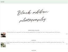 Tablet Screenshot of blackribbonphotography.blogspot.com