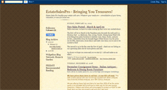 Desktop Screenshot of estatesalespro.blogspot.com