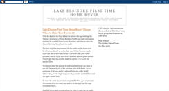 Desktop Screenshot of lakeelsinorefirsttimehomebuyer.blogspot.com