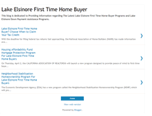 Tablet Screenshot of lakeelsinorefirsttimehomebuyer.blogspot.com