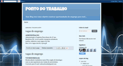 Desktop Screenshot of pontodotrabalho.blogspot.com