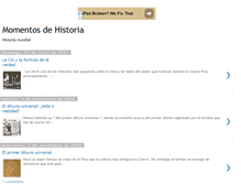 Tablet Screenshot of momentosdehistoria.blogspot.com