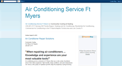 Desktop Screenshot of ftmyersairconditioning.blogspot.com