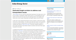 Desktop Screenshot of energysectorindia.blogspot.com