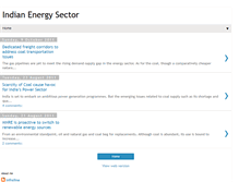 Tablet Screenshot of energysectorindia.blogspot.com