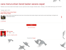 Tablet Screenshot of cara-menurunkanberatbadancepat.blogspot.com