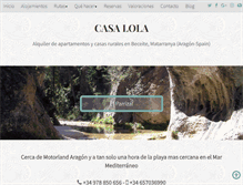 Tablet Screenshot of casa-lola-beceite.blogspot.com