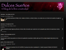 Tablet Screenshot of dulcessuenos221279.blogspot.com