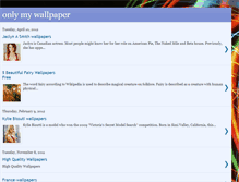 Tablet Screenshot of onlymywallpaper.blogspot.com