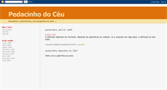Desktop Screenshot of pedacinhodoceu.blogspot.com