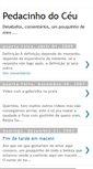 Mobile Screenshot of pedacinhodoceu.blogspot.com