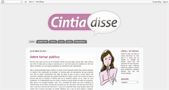 Desktop Screenshot of cintiadisse.blogspot.com