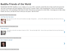 Tablet Screenshot of buddahfriendsoftheworld.blogspot.com