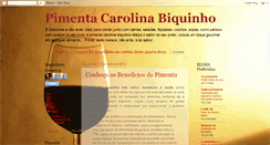 Desktop Screenshot of carolinabiquinho.blogspot.com