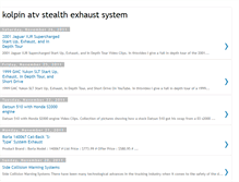 Tablet Screenshot of kolpinatvstealthexhaustsystem.blogspot.com