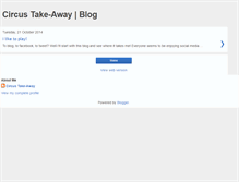 Tablet Screenshot of circustakeaway.blogspot.com