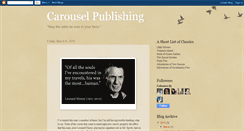 Desktop Screenshot of carouselpublishing.blogspot.com