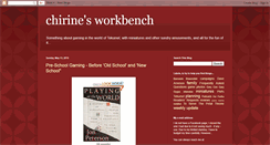 Desktop Screenshot of chirinesworkbench.blogspot.com