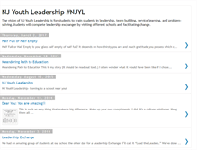 Tablet Screenshot of njyouthleadership.blogspot.com