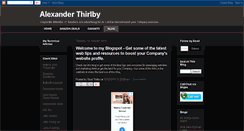 Desktop Screenshot of alexanderthirlby.blogspot.com