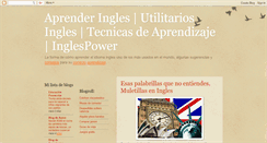 Desktop Screenshot of inglespower.blogspot.com