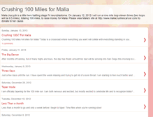 Tablet Screenshot of crushing100miles.blogspot.com