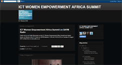 Desktop Screenshot of ictwomensummit.blogspot.com