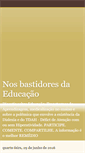 Mobile Screenshot of nosbastidoresdaeducacao.blogspot.com