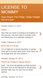 Mobile Screenshot of licensetomommy.blogspot.com