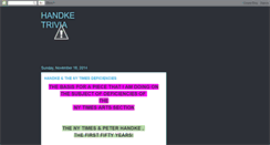 Desktop Screenshot of handke-trivia.blogspot.com