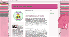 Desktop Screenshot of chickpeahairbows.blogspot.com