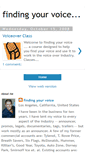 Mobile Screenshot of findingyourvoicela.blogspot.com