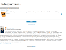 Tablet Screenshot of findingyourvoicela.blogspot.com