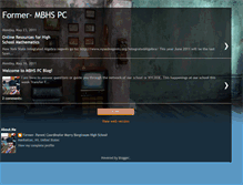Tablet Screenshot of mbhspc.blogspot.com