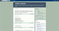 Desktop Screenshot of cannedlemonade.blogspot.com