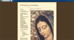 Desktop Screenshot of ennombredeguadalupe.blogspot.com